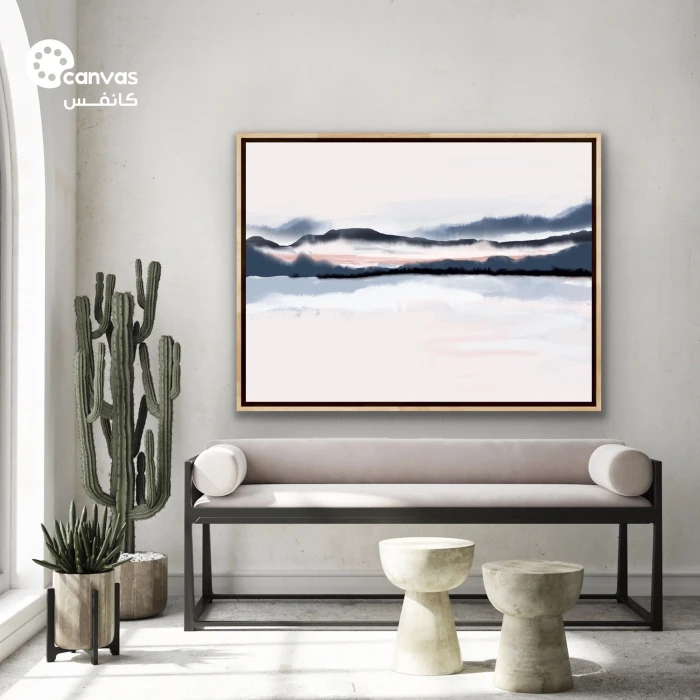 منظر طبيعي بتدرجات اللون الرمادي