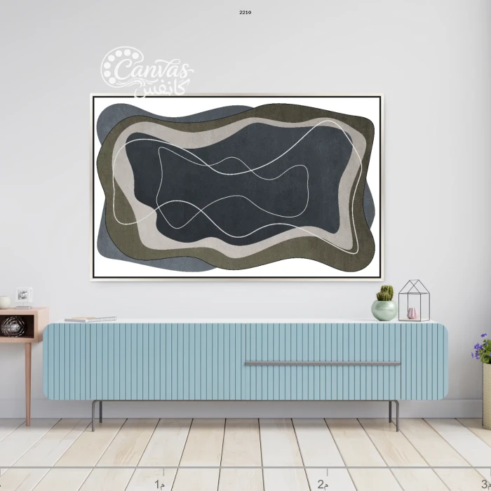 تصميم هندسي بألوان محايدة متداخلة