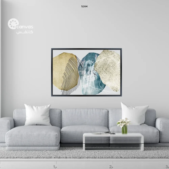 تركيبات هندسية بألوان هادئة