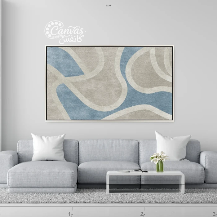 عمل فني معاصر بألوان هادئة