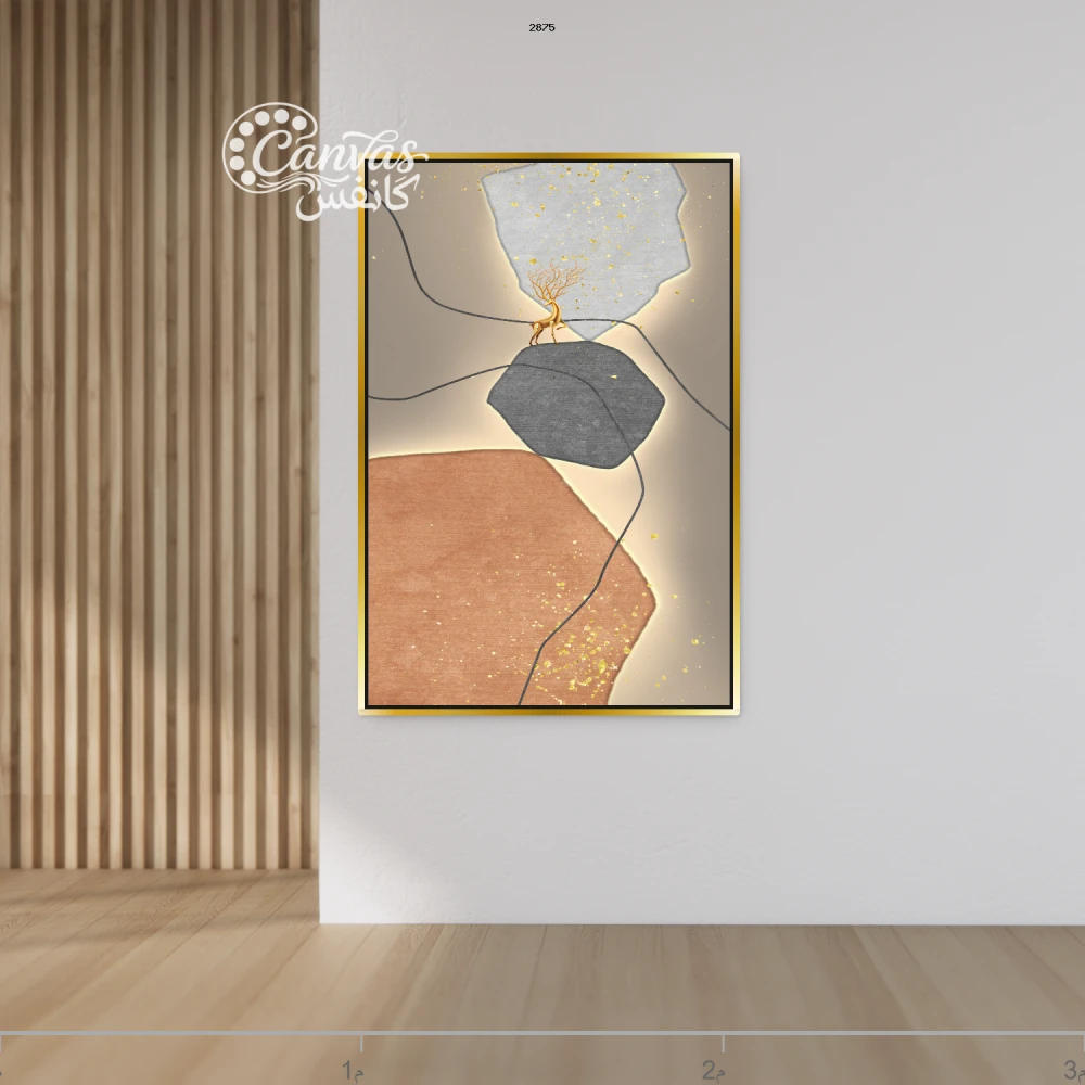 تركيبات هندسية بألوان دافئة ومتنوعة