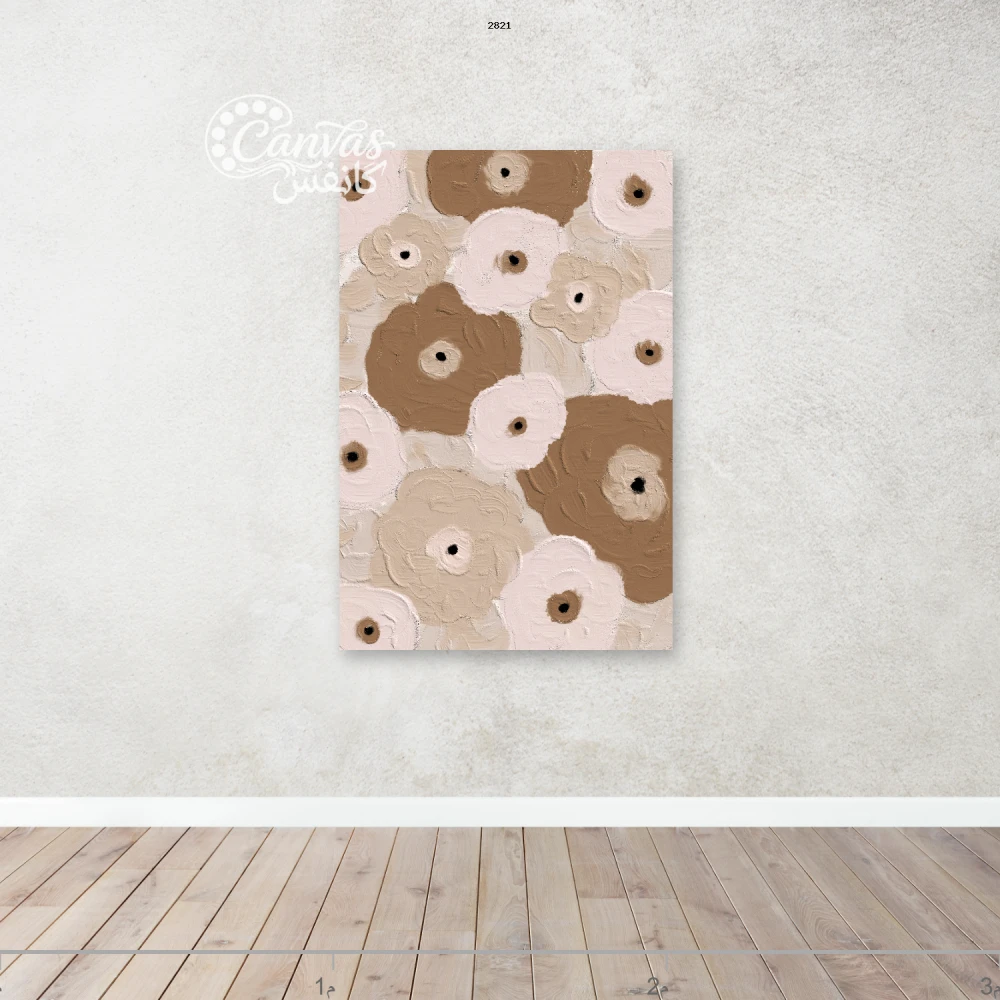 لوحة زهور بألوان دافئة ومشرقة