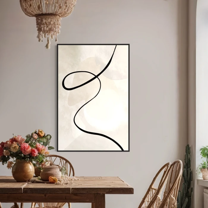 عمل فني حديث بتصميم بسيط