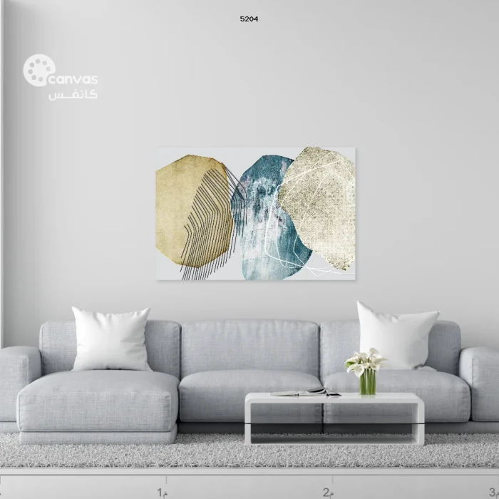 تركيبات هندسية بألوان هادئة