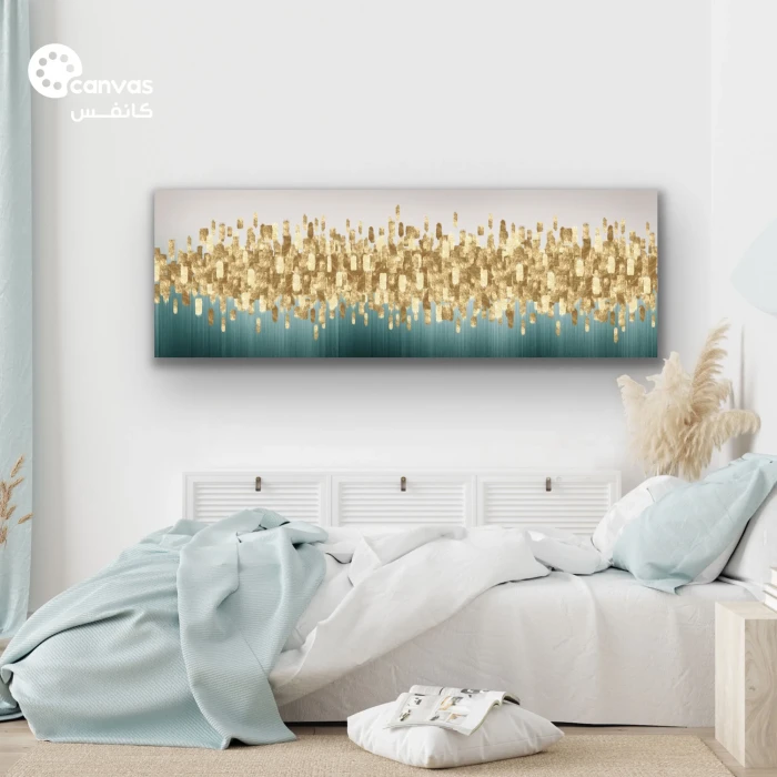 لوحة فنية عصرية بألوان متناسقة