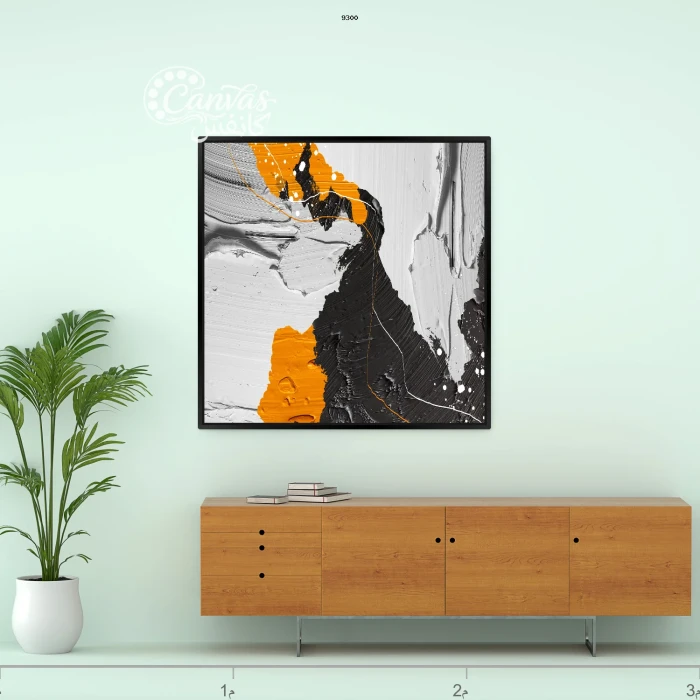 لوحة تجريدية بألوان جذابة وعصرية