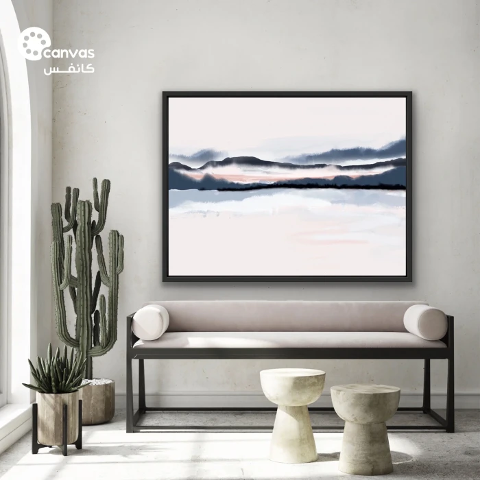 منظر طبيعي بتدرجات اللون الرمادي