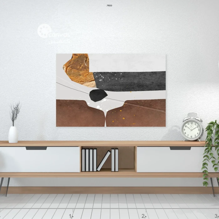 لوحة تجريدية تعبر عن التوازن والانسجام