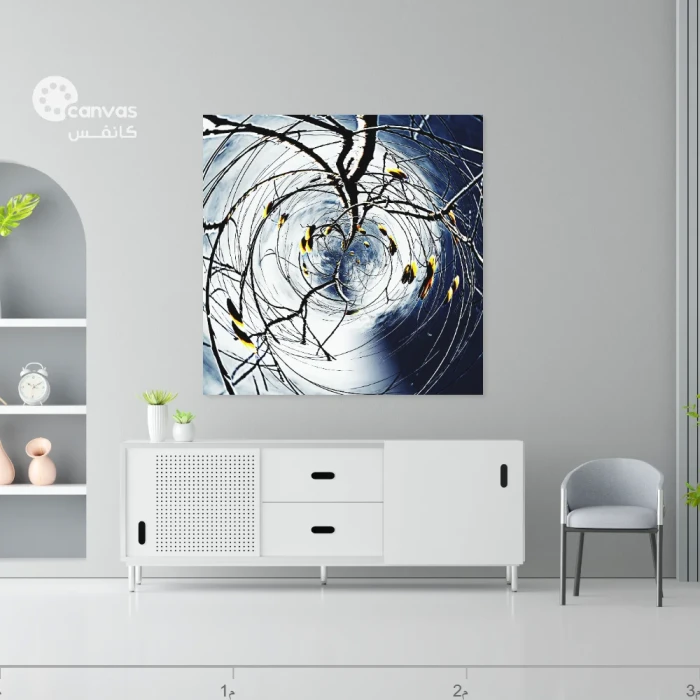 دوامة الألوان المتناغمة في الطبيعة