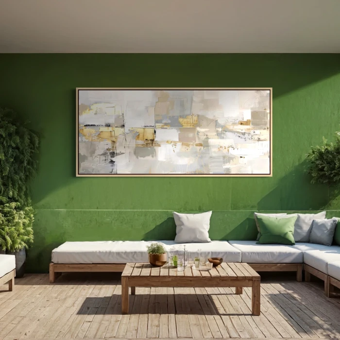 لوحة حديثة تعكس الألوان الطبيعية