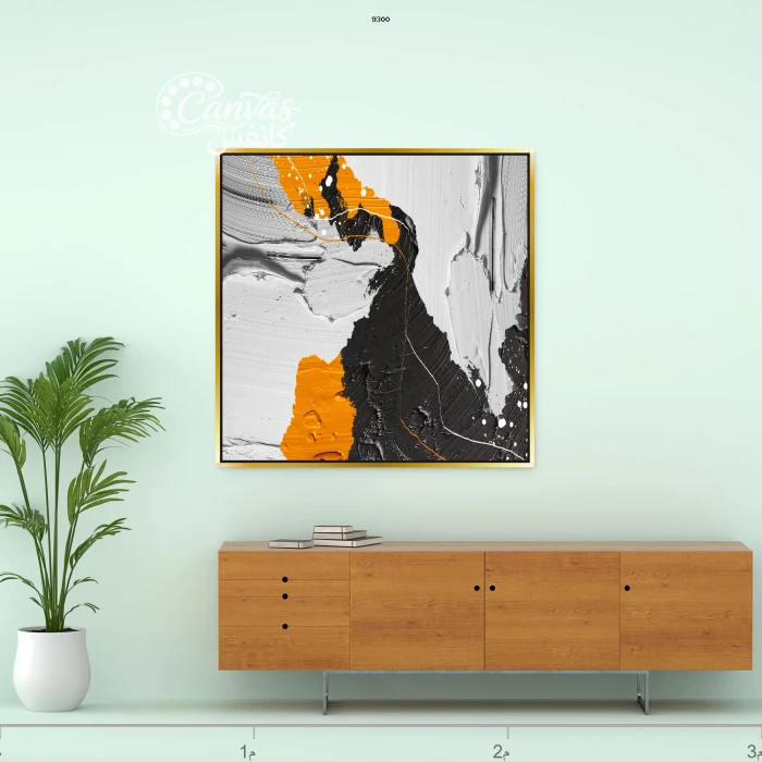 لوحة تجريدية بألوان جذابة وعصرية