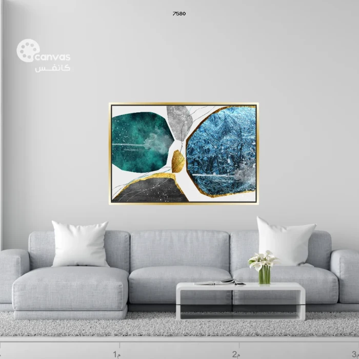 لوحة فنية تعكس جمال الطبيعة والتجريد