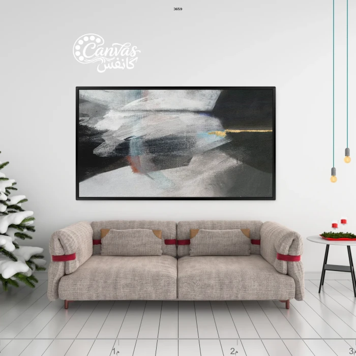 لوحة حديثة بتفاصيل تجريدية أنيقة