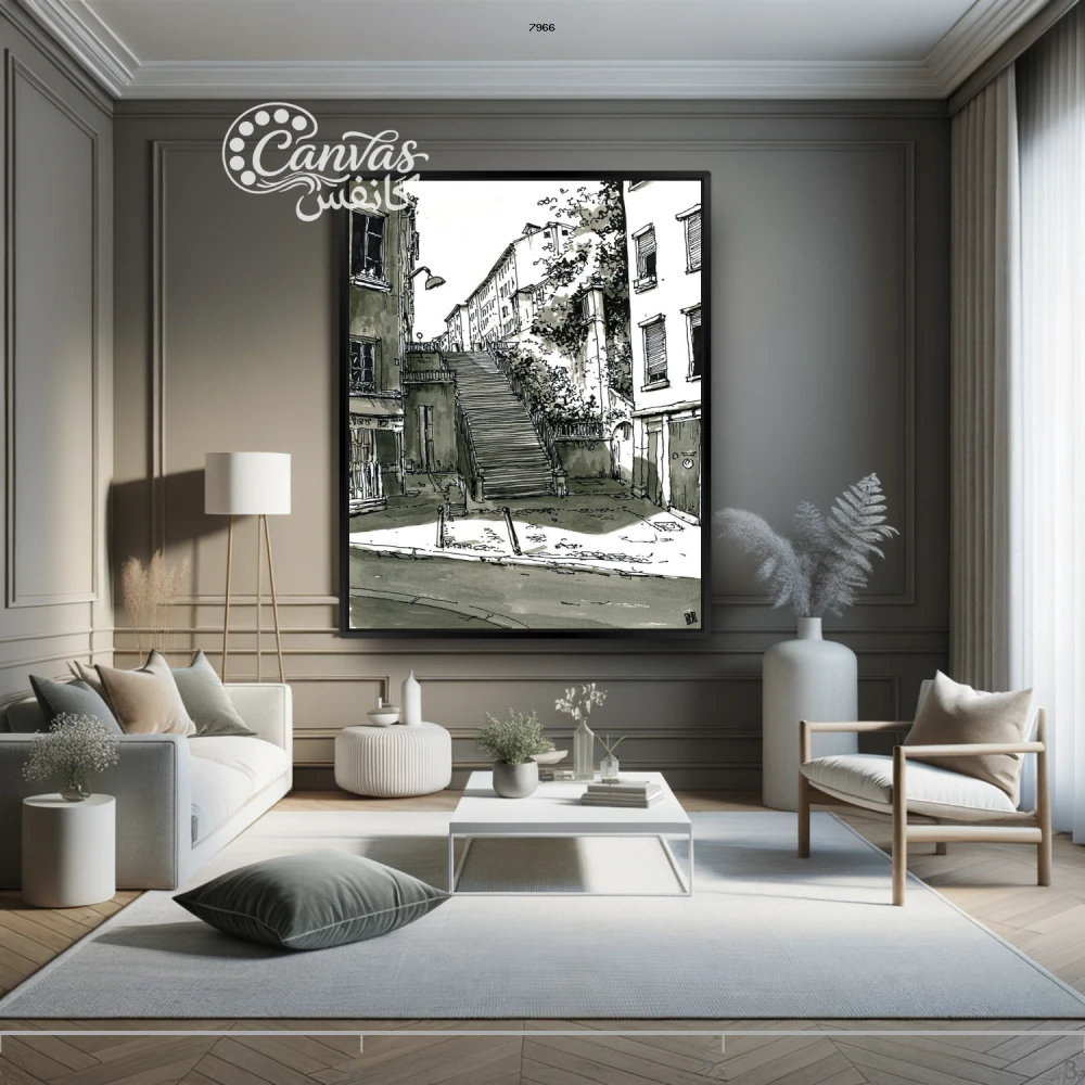 منظر حضري معاصر يجسد الحياة اليومية